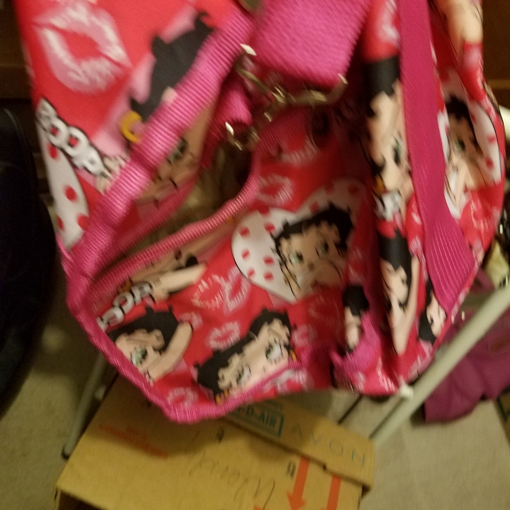 Large size Betty Boop Duffle Bag/Purse Please go - Picture 8 of 11
